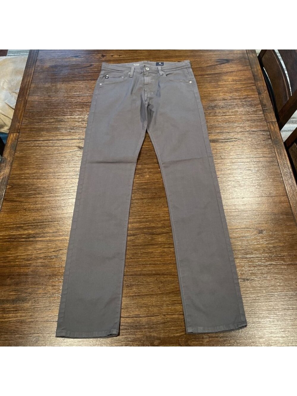 AG Tellis Modern Slim Chino Pant Mens 32x34 Stretch Twill Gray Workwear Office